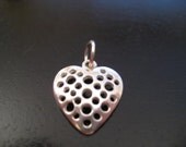 Vintage Sterling Silver Heart Pendant