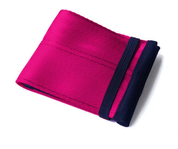 Men's Seatbelt Wallet in Limited Edition Raspberry - Vegan Men's Billfold Wallet