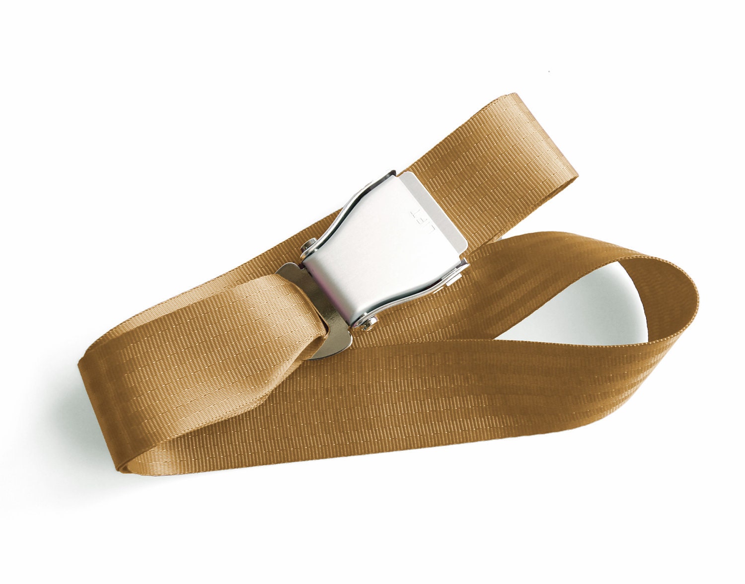 Beige Seatbelt Belt - Airline Seat Belt Buckle