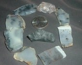 Balance and Open Your Lower Chakras -9  Agate Row Stones - Reiki Infused Gemstones - 2197
