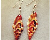 Carved Shell Earrings - OraLouiseJewelry