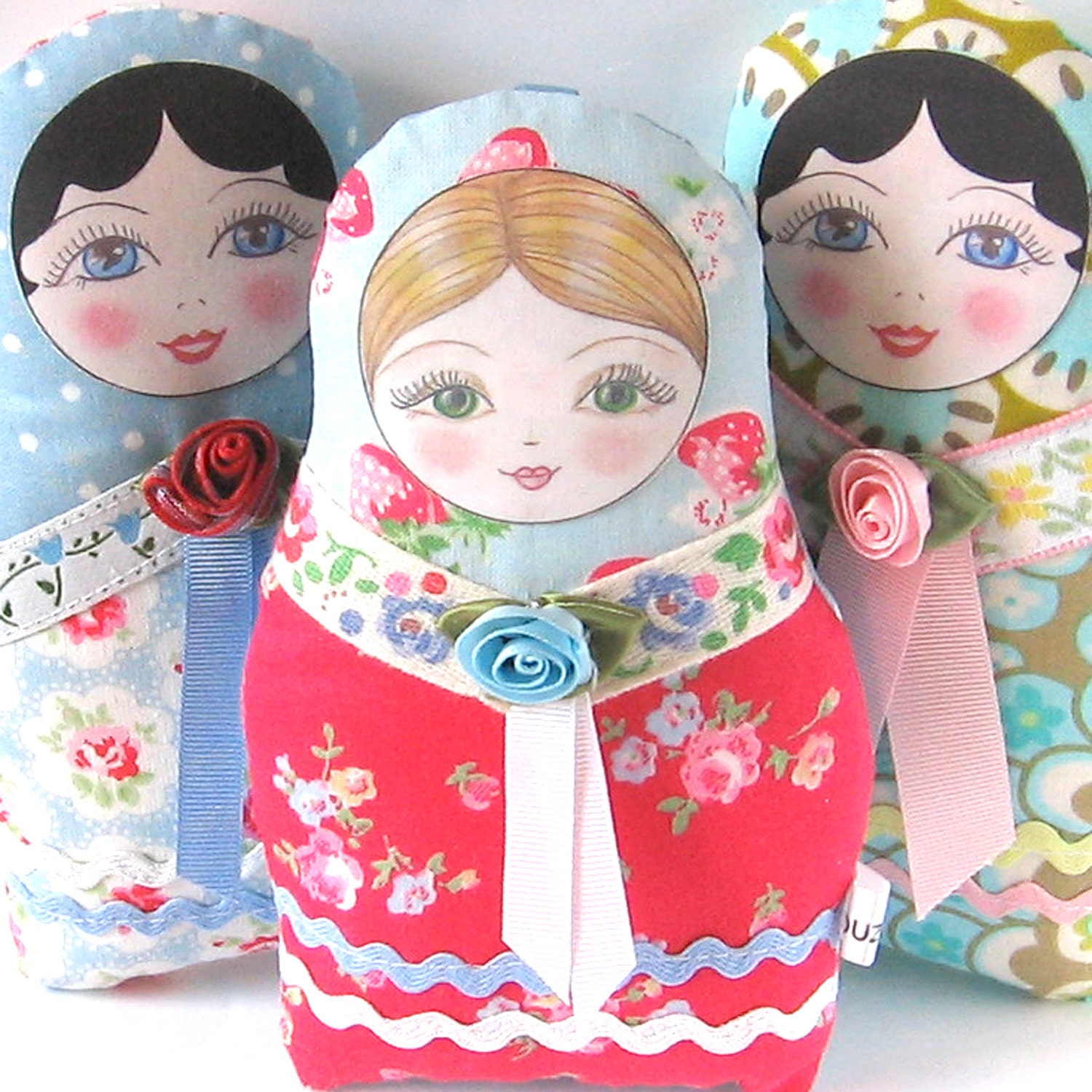 Russian Matryoshka cloth doll Anastacia (small size)