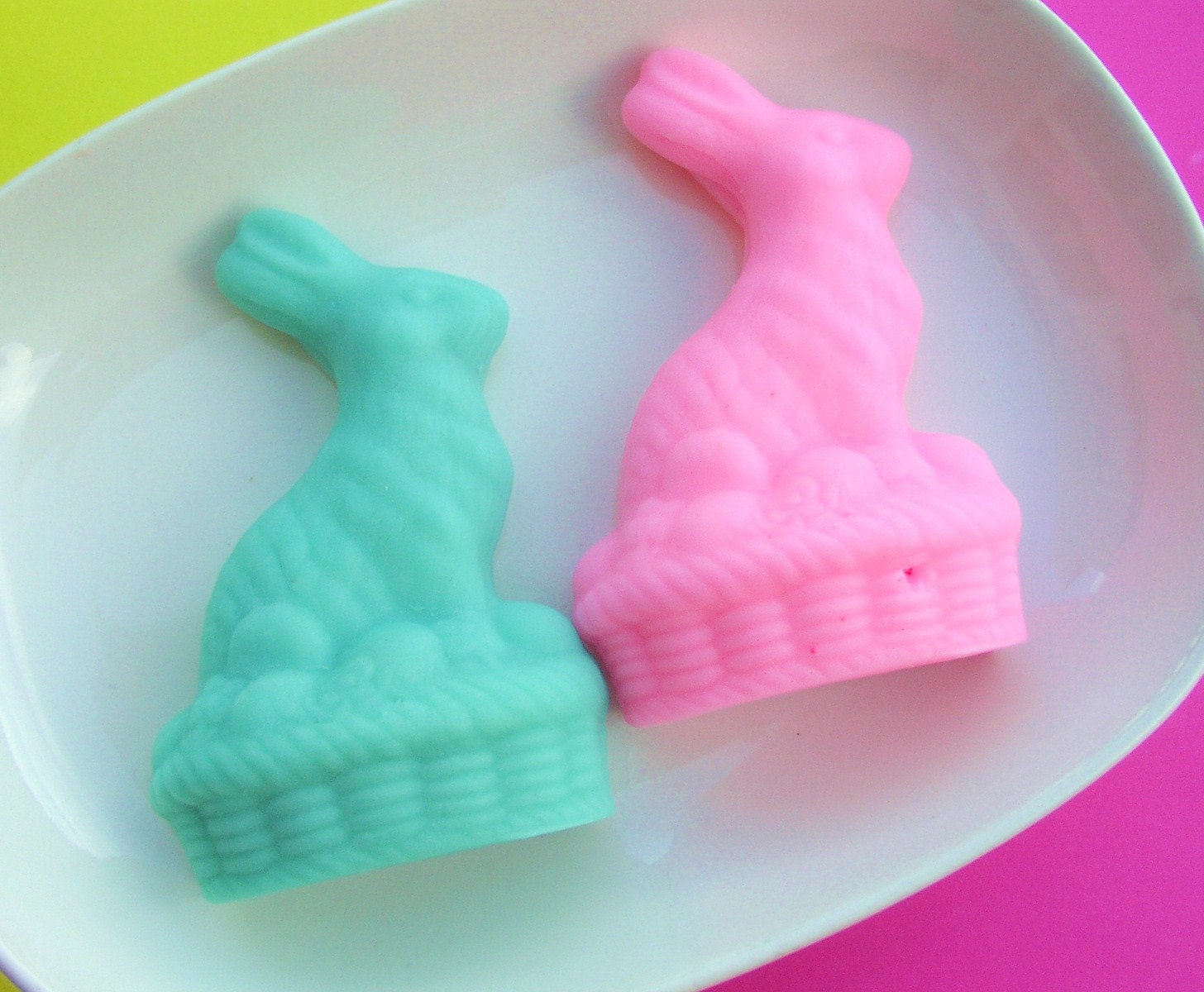 Easter Soaps - Pastel Easter Bunny Soaps - Natural Scented Glycerin - NEW