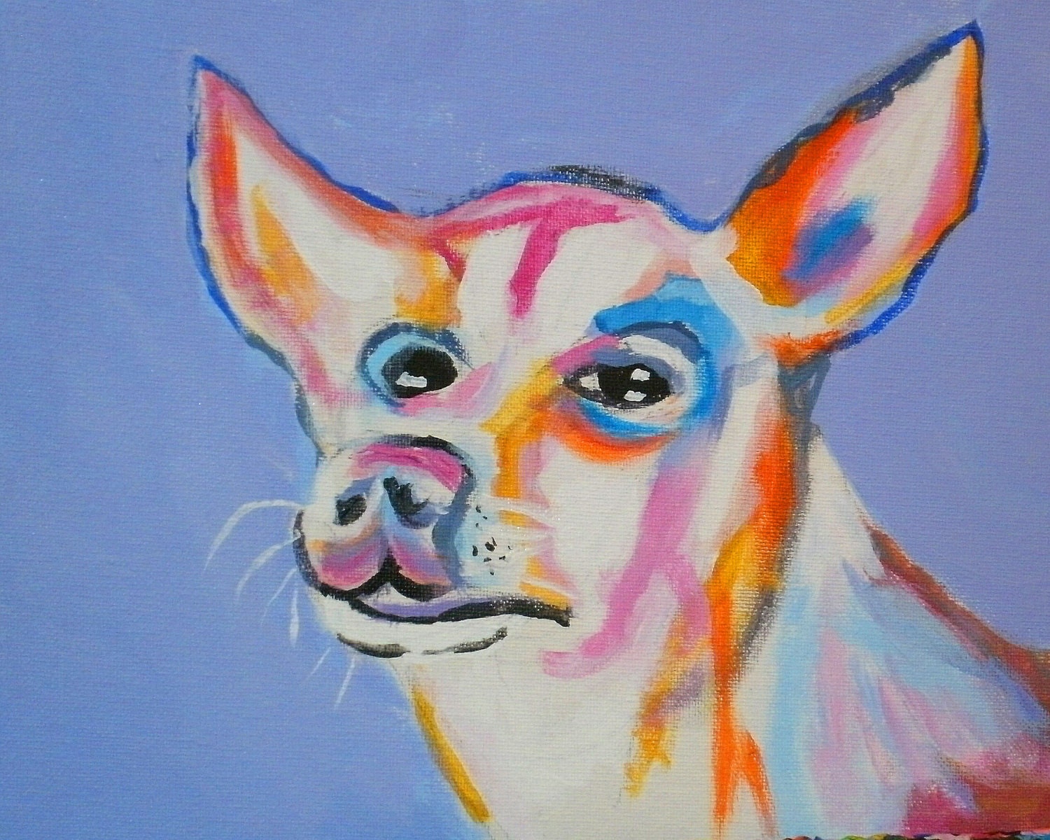 Man's best friend 8X10 painting on canvas board
