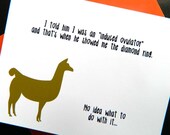 Funny card llama love (WG 108)