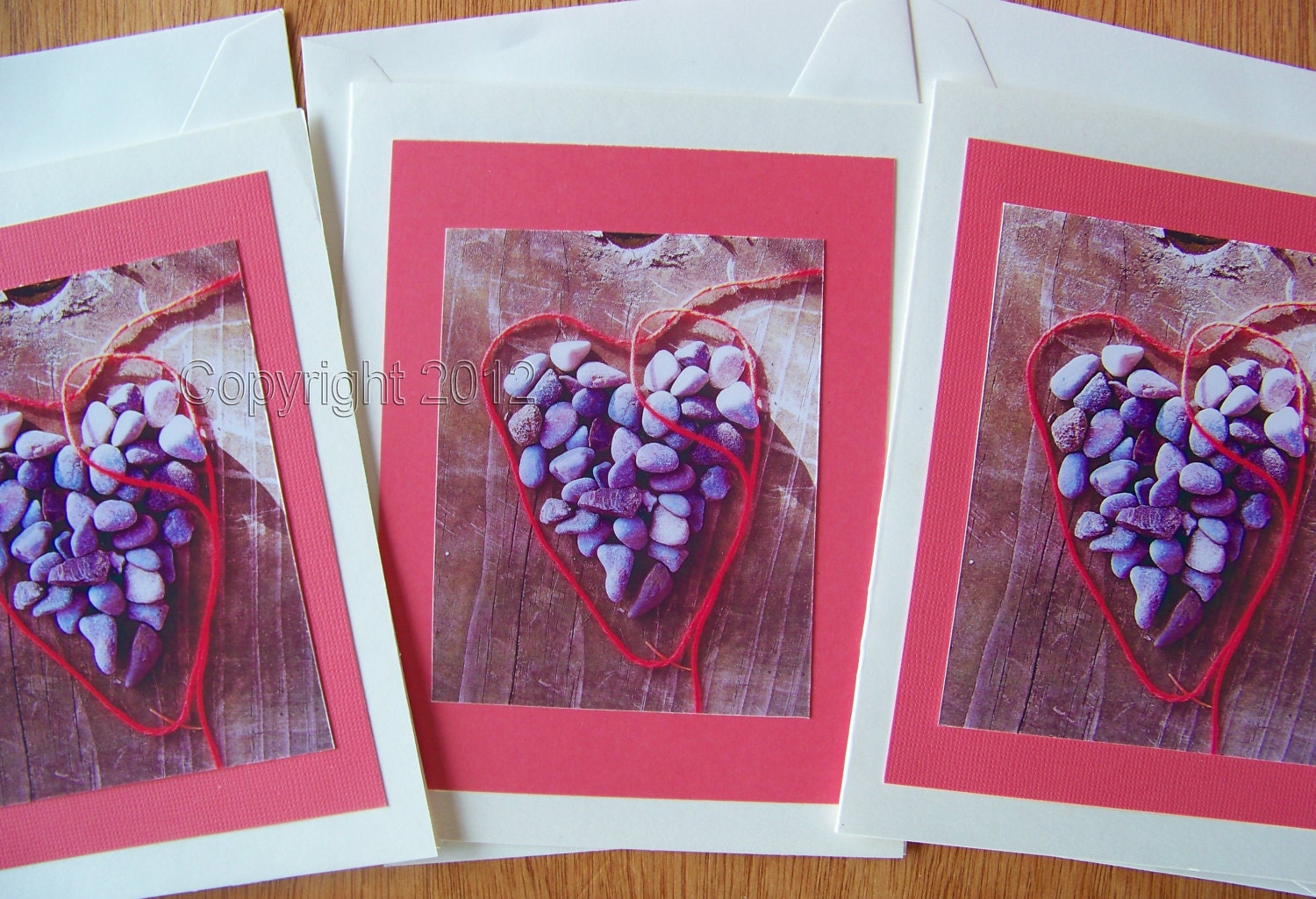 Red-Stringed Heart Note Cards