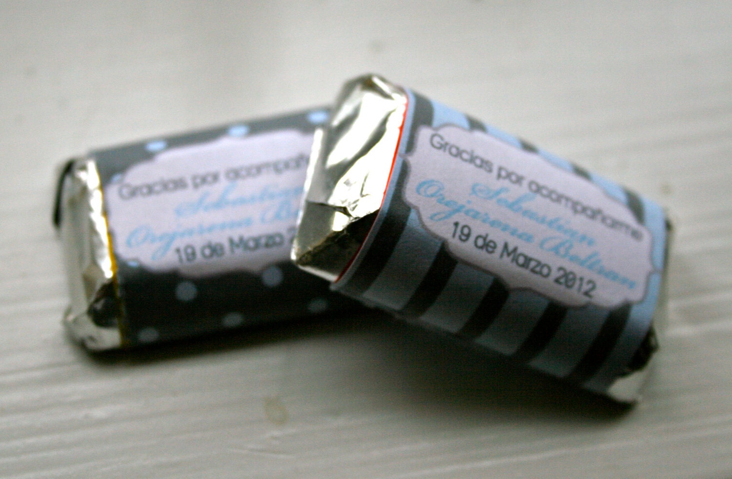 Baby Shower Hershey Miniatures Personalized Wrappers- any color- print your own Il_170x135