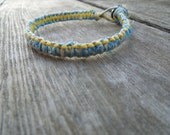 Yellow Blue and Tan Bracelet