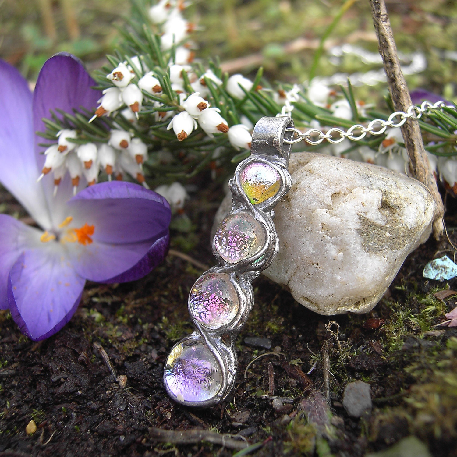 Glass Bubbles Necklace