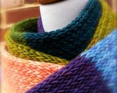 Knit Vibrant Merino Scarf
