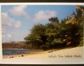 Wish You Were Here - Anini Beach, Kauai Card