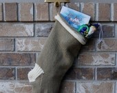 Hand knitted Christmas Stocking