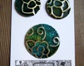Vintaj Natural Brass embossed pendants and charms