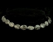 Grey Labradorite Oval Bead Strand