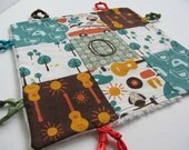 Baby Boy  Lovey with Custom Hand Embroidery and Knotties by Dolce Dreams