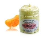 Whipped Body Butter Tangerine Lychee Essential Oil with Shea Butter