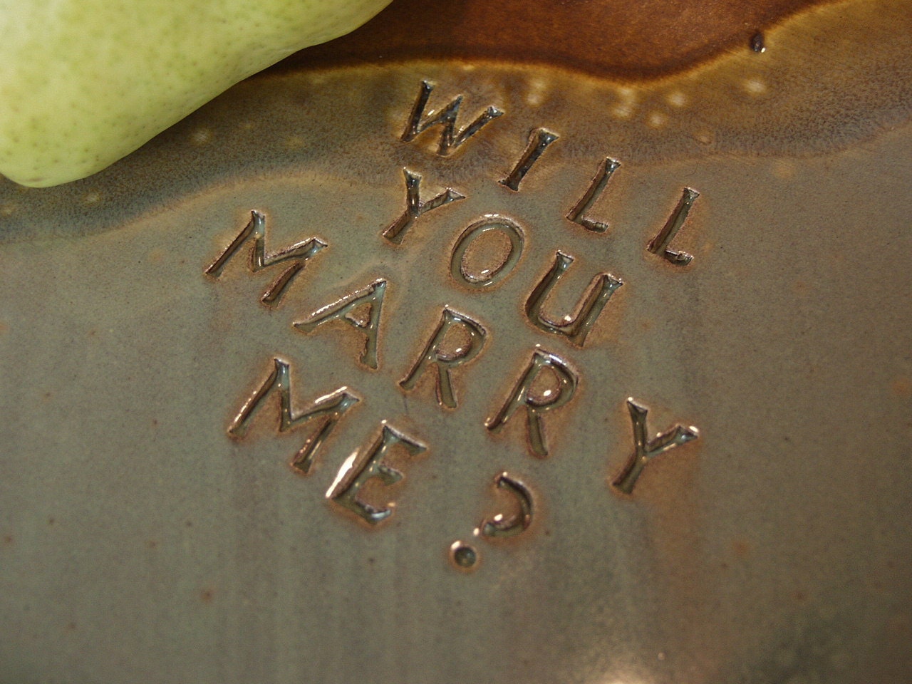 Will you Marry me Dinner Serving Plate for Bride or Groom Ready to Ship