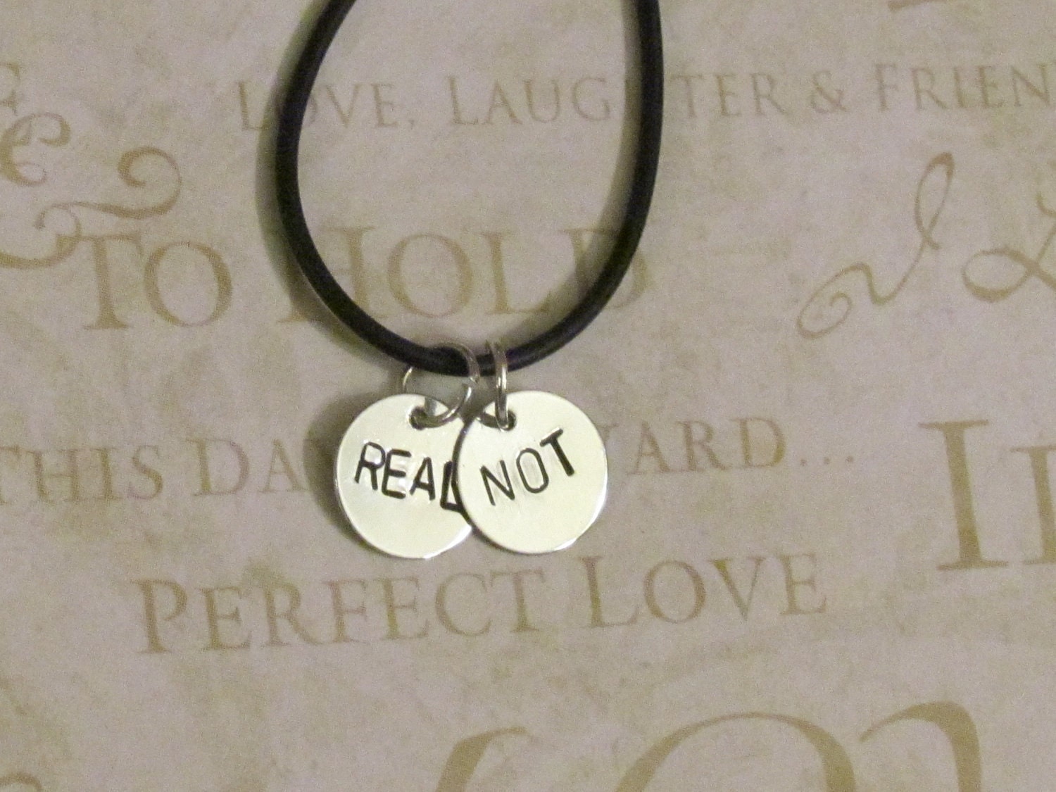 Hunger Games -- REAL or NOT - Hunger Games Necklace - Black Necklace