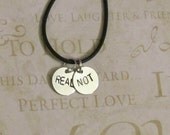 Hunger Games -- REAL or NOT - Hunger Games Necklace - Black Necklace