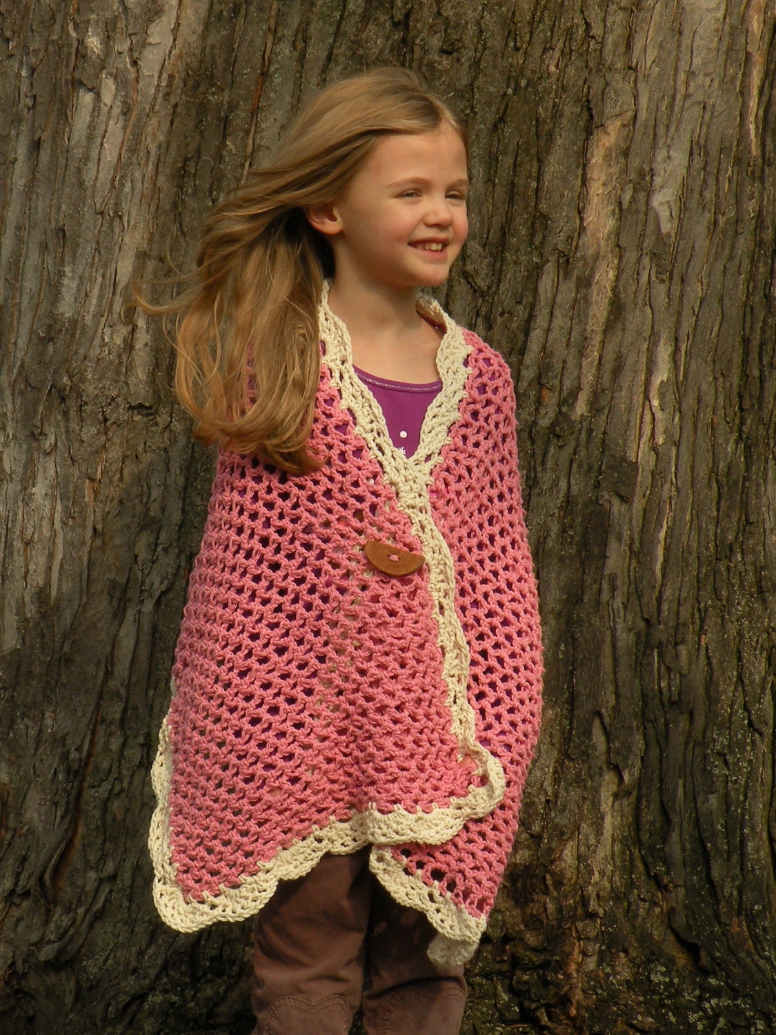 Rose Shawl for Girls