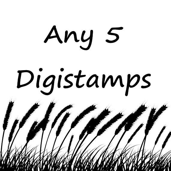 Digital Stamps, Digi Stamps, 5 for the price of 4