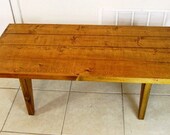 coffee table, reclaimed wood