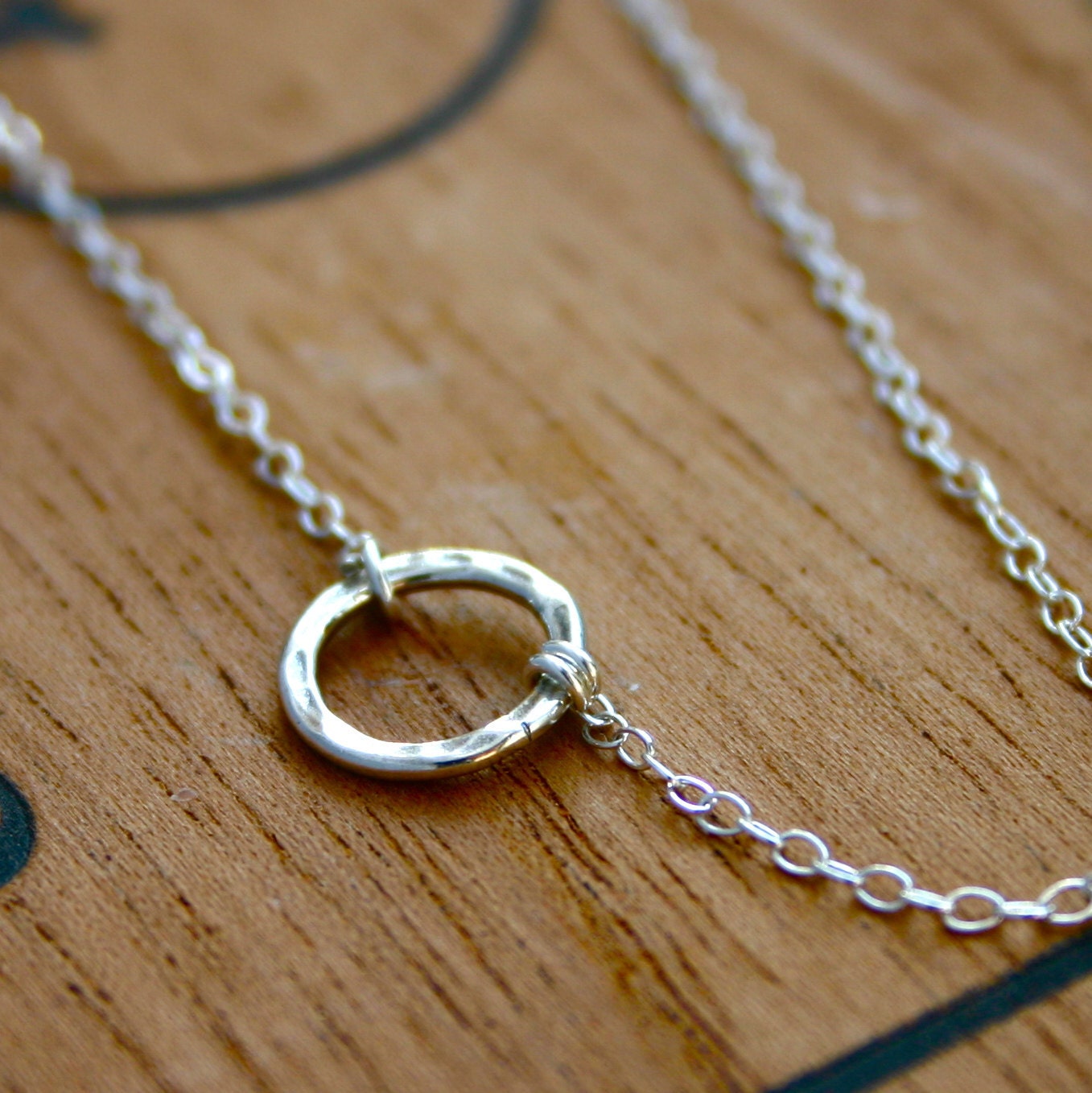 Eternity necklace endless love - simple sterling silver jewelry - infinity necklace - circle necklace