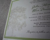 The Eco-Friendly Julia Tree Pocketfold Invitation Suite