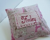 Tooth Fairy Pillow for Girls with Custom Hand Embroidery by Dolce Dreams