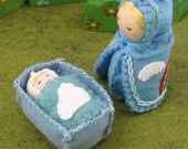 Rainbow Lady with Cloud Baby Doll Set- Waldorf inspired