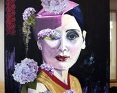 16x20, Original Painting, Canvas, Figurative, Mixed Media