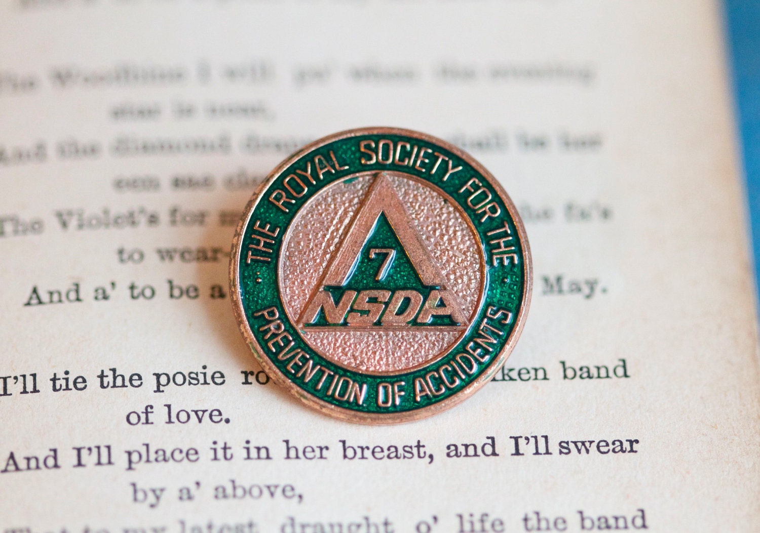 Accident Prone - The Royal Society for the Prevention of Accidents Vintage Badge