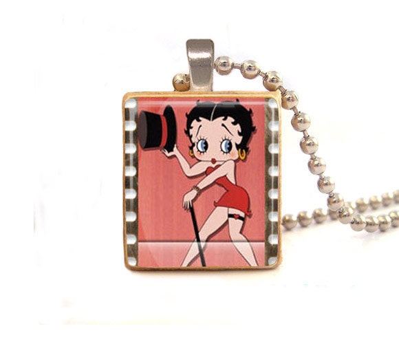 Betty Boop Scrabble tile pendant, betty boop  jewelry , betty boop necklace  - Sale  Buy 3 Get 1 free
