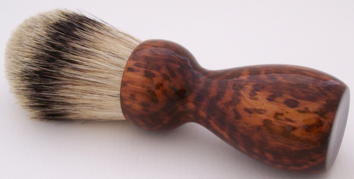 Snakewood 30mm Silvertip Badger Shaving Brush (Handmade in USA)