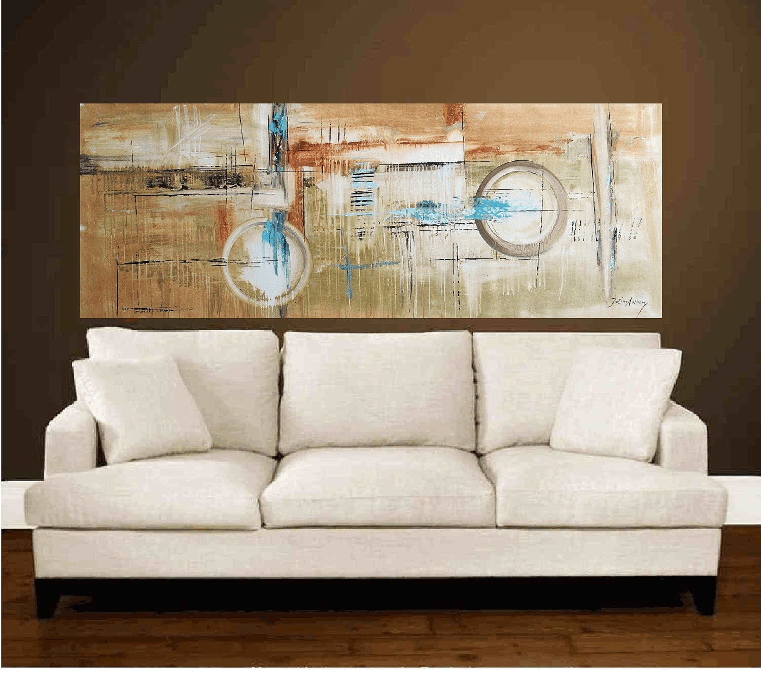 Enormous 72"xxl large abstract painting original painting free shipping, from jolina anthony signet  express shipping