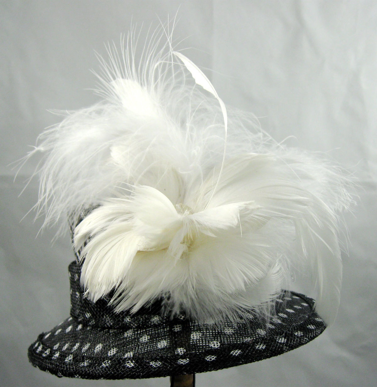 Polka-Dot Mini Top Hat Kentucky Derby Wedding Hat