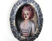 Zombie Contessa - Altered Antique Plate