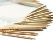 16 inch Bamboo Circular Knitting Needle Set - US Sizes 0-15