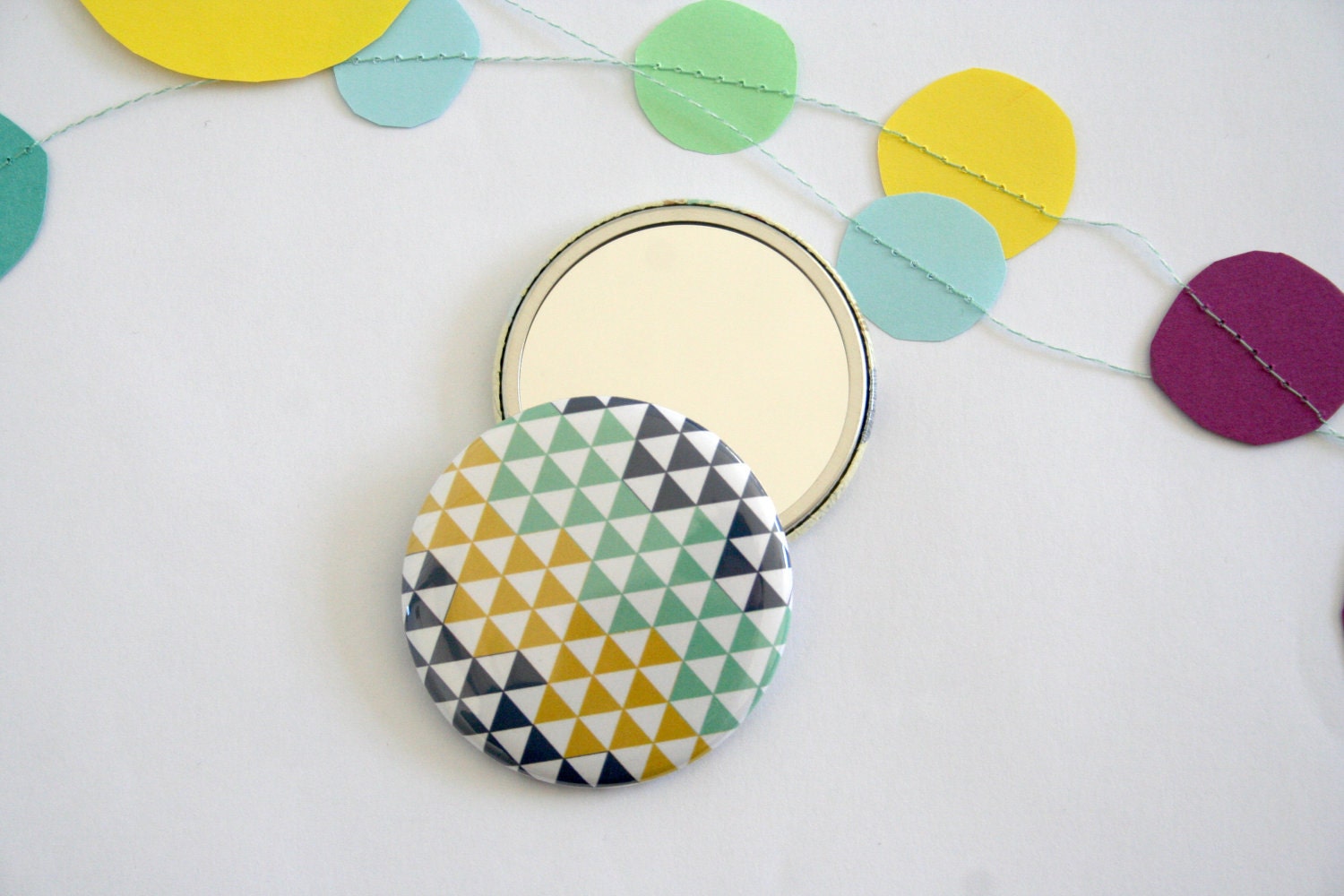 Geometric Pocket Mirror