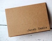 Personalized Stationery Men Fathers Day Gift Stationary Custom Guy Kraft Note Cards Gifts for men - Set of 10