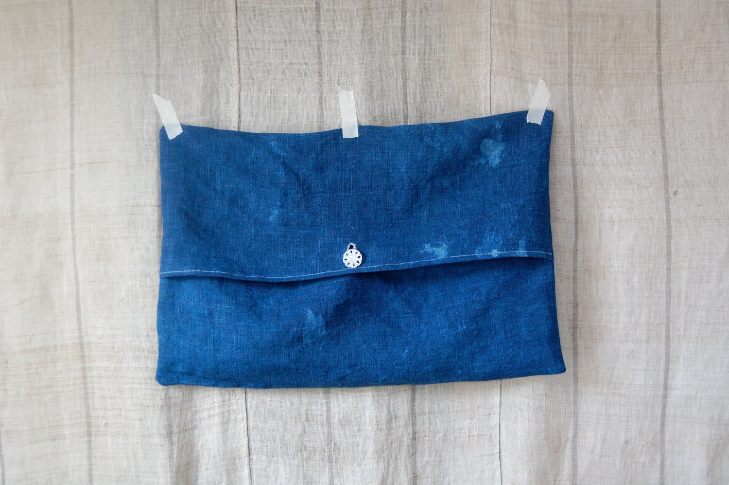 deep sea organic hemp pillow cover