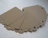 Kraft Brown Die Cut Tag Labels for Gifts, Prices or Paper Crafts - Set of 50 - Medium Il_170x135