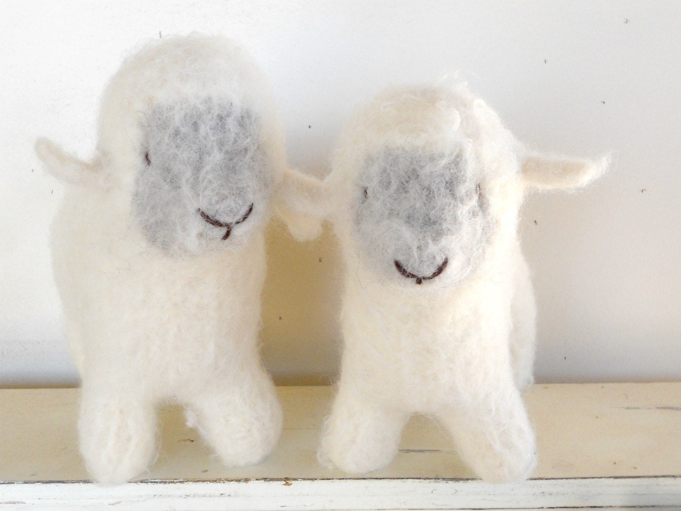 Waldorf Toy Sheep, Lamb - Natural Stuffed Animal - Custom Knit - Eco Friendly / Woolies