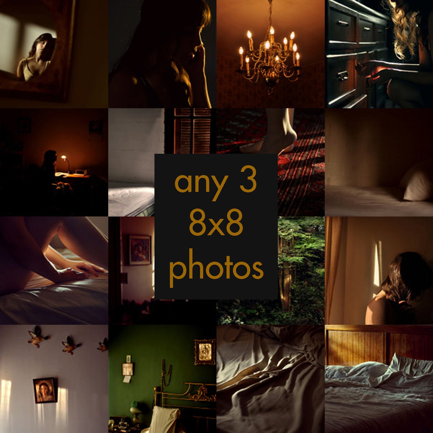 Set of Three 8x8 Photographs