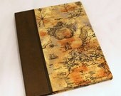 Kindle Fire, Nook Tablet Case Cover Converts To Stand, Old World Map, Faux Leather, Magnet Close, Personalize
