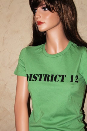 DISTRICT 12 Green Fitted Shirt Size LARGE