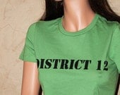 DISTRICT 12 Green Fitted Shirt Size LARGE