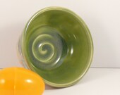 Olive green Salsa bowl / avocado green prep bowl / ready to ship today / easter spring pastel