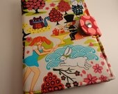 Kindle Cover, Alice in Wonderland Japan Style, Kindle 4, Touch, Nook, Kobo, Sony Cover, Free First Class Shipping