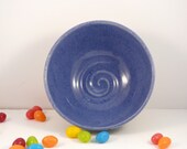 Periwinkle Purple Pottery bowl  w1 / for soup, salad, cereal / ready to ship